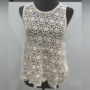Pins and needles small Crochet tank top
